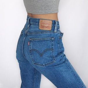 Levi's Wedgie Fit Raw Hem Jeans